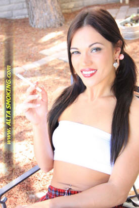 sexy lips and cigarette - alyssa reece-